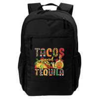 Tacos And Tequila Funny Drinking Taco Mexican Food Lover Backpack