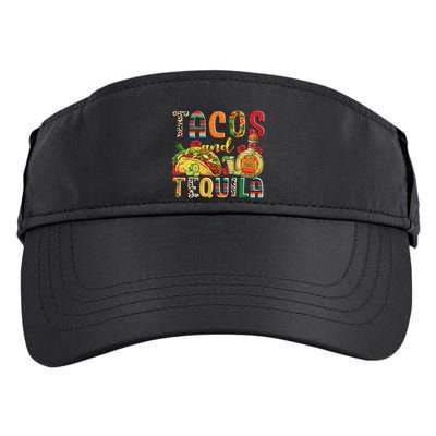Tacos And Tequila Funny Drinking Taco Mexican Food Lover Adult Drive Performance Visor