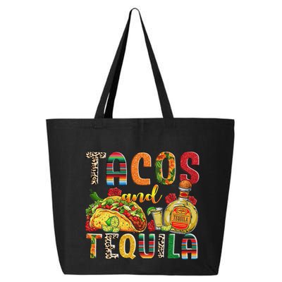 Tacos And Tequila Funny Drinking Taco Mexican Food Lover 25L Jumbo Tote