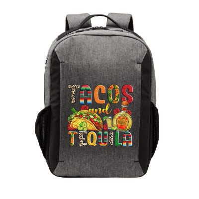 Tacos And Tequila Funny Drinking Taco Mexican Food Lover Vector Backpack