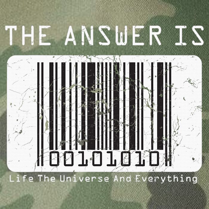 The Answer to Life The Universe and Everything in barcode Legacy Tie Dye Trucker Hat