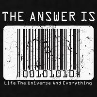 The Answer to Life The Universe and Everything in barcode Ladies PosiCharge Tri-Blend Wicking Tank