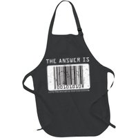 The Answer to Life The Universe and Everything in barcode Apron