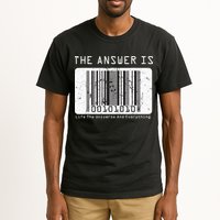 The Answer to Life The Universe and Everything in barcode Tall T-Shirt