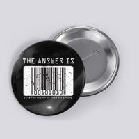 The Answer to Life The Universe and Everything in barcode Button