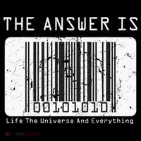 The Answer to Life The Universe and Everything in barcode Sustainable Beanie