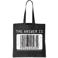 The Answer to Life The Universe and Everything in barcode Bag
