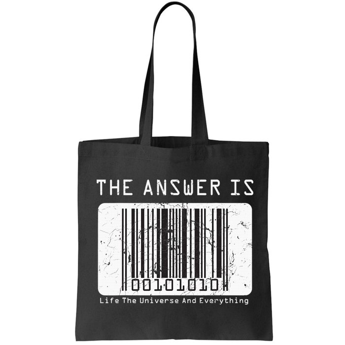 The Answer to Life The Universe and Everything in barcode Bag