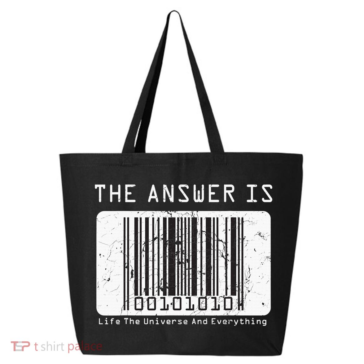 The Answer to Life The Universe and Everything in barcode 25L Jumbo Tote