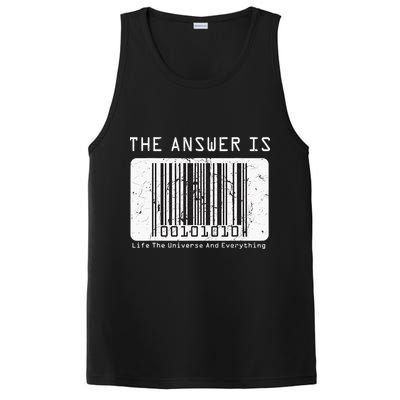 The Answer to Life The Universe and Everything in barcode PosiCharge Competitor Tank