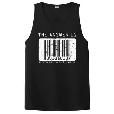 The Answer to Life The Universe and Everything in barcode PosiCharge Competitor Tank