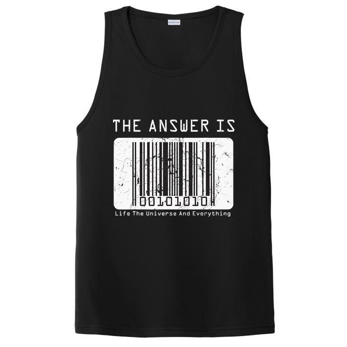 The Answer to Life The Universe and Everything in barcode PosiCharge Competitor Tank