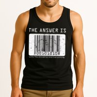 The Answer to Life The Universe and Everything in barcode Tank Top