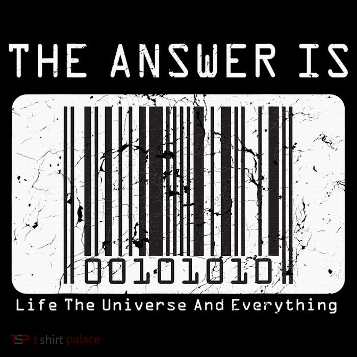 The Answer to Life The Universe and Everything in barcode Toddler T-Shirt