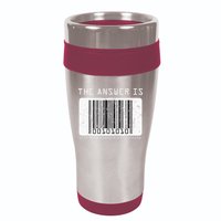 The Answer to Life The Universe and Everything in barcode 16oz Travel Tumbler