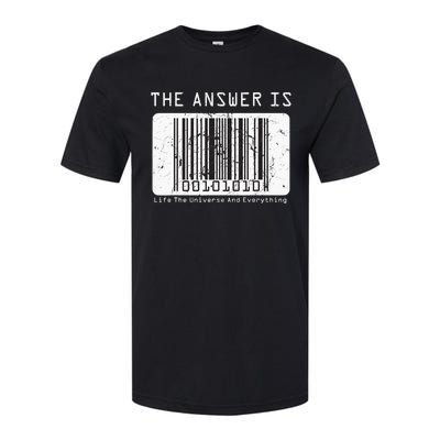 The Answer to Life The Universe and Everything in barcode Softstyle CVC T-Shirt