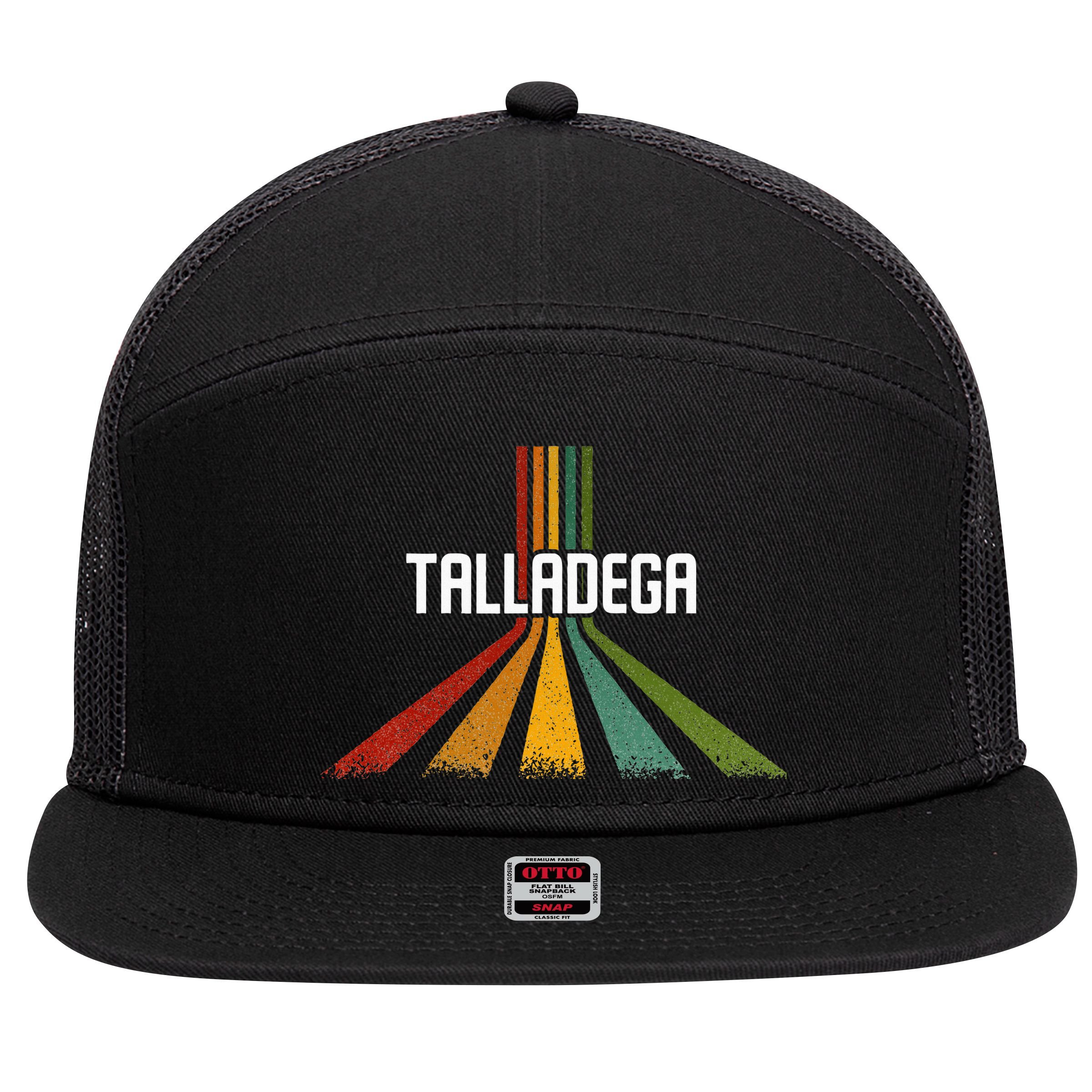 Talladega Alabama 7 Panel Mesh Trucker Snapback Hat