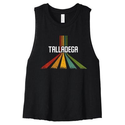 Talladega Alabama Women's Racerback Cropped Tank