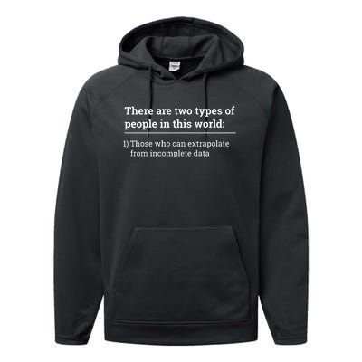 There Are Two Types Of People In This World Performance Fleece Hoodie