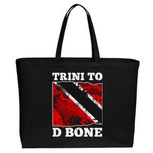 Trinidad And Tobago Flagcool Gift Trini To D Bone Gift Cotton Canvas Jumbo Tote