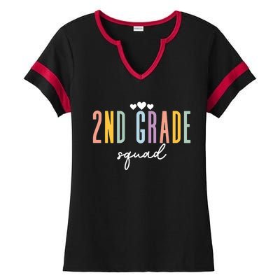 Teacher Appreciati To School 2Nd Second Grade Squad Gift Ladies Halftime Notch Neck Tee