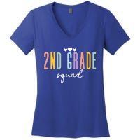 Teacher Appreciati To School 2Nd Second Grade Squad Gift Women's V-Neck T-Shirt