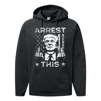 Trump Arrest This Fingers Performance Fleece Hoodie