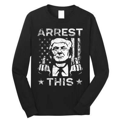 Trump Arrest This Fingers Long Sleeve Shirt