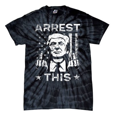 Trump Arrest This Fingers Tie-Dye T-Shirt