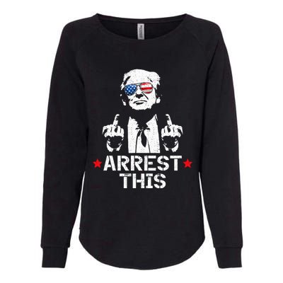 Trump Arrest This Funny Trump 2024 Convicted Felon Womens California Wash Sweatshirt