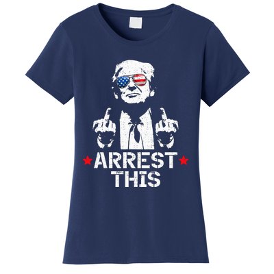 Trump Arrest This Funny Trump 2024 Convicted Felon Women's T-Shirt