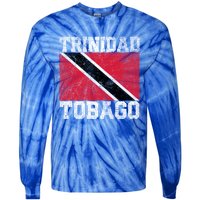 Trinidad And Tobago Flag National Pride Roots Country Family Meaningful Gift Tie-Dye Long Sleeve Shirt