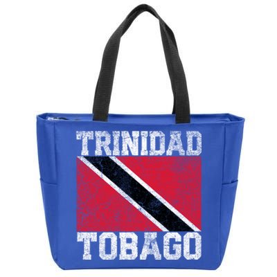 Trinidad And Tobago Flag National Pride Roots Country Family Meaningful Gift Zip Tote Bag