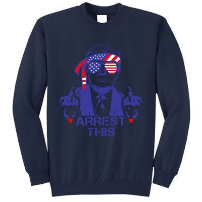 Trump Arrest This Funny Trump 2024 Convicted Felon Tall Sweatshirt