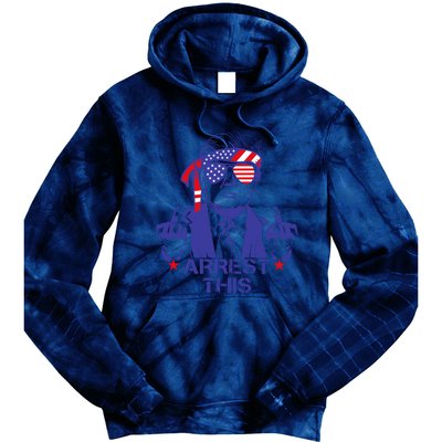 Trump Arrest This Funny Trump 2024 Convicted Felon Tie Dye Hoodie