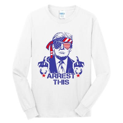 Trump Arrest This Funny Trump 2024 Convicted Felon Tall Long Sleeve T-Shirt