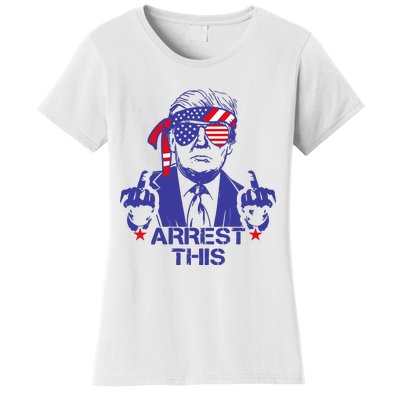 Trump Arrest This Funny Trump 2024 Convicted Felon Women's T-Shirt