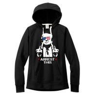 Trump Arrest This Funny Trump 2024 Convicted Felon Women's Fleece Hoodie