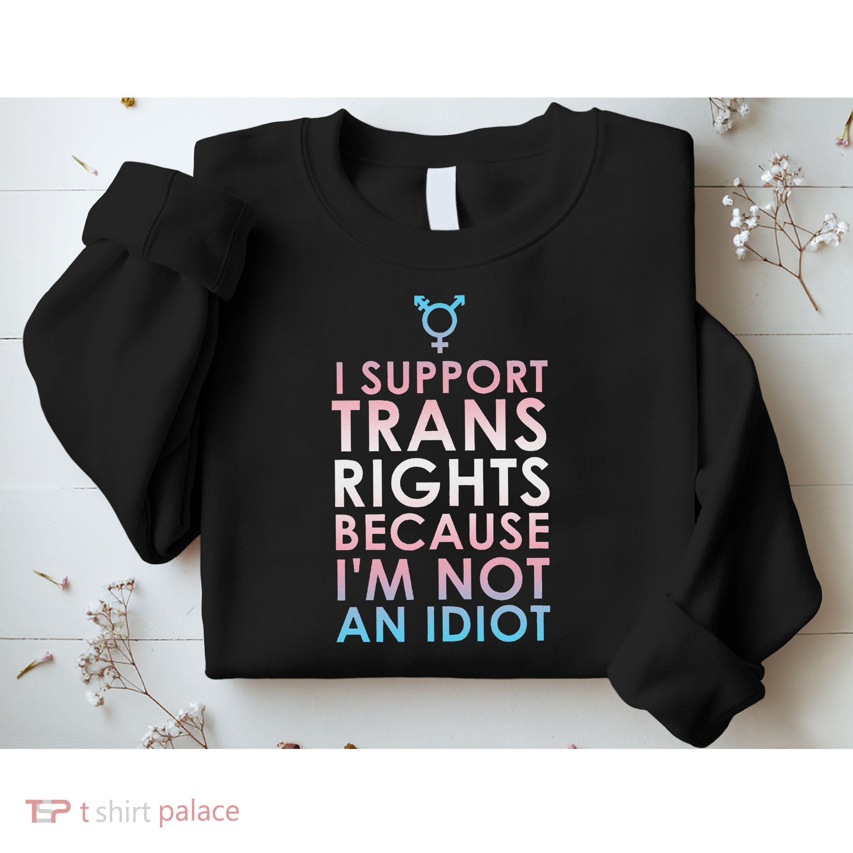 Transgender Ally Trans Pride Flag Support Sweatshirt