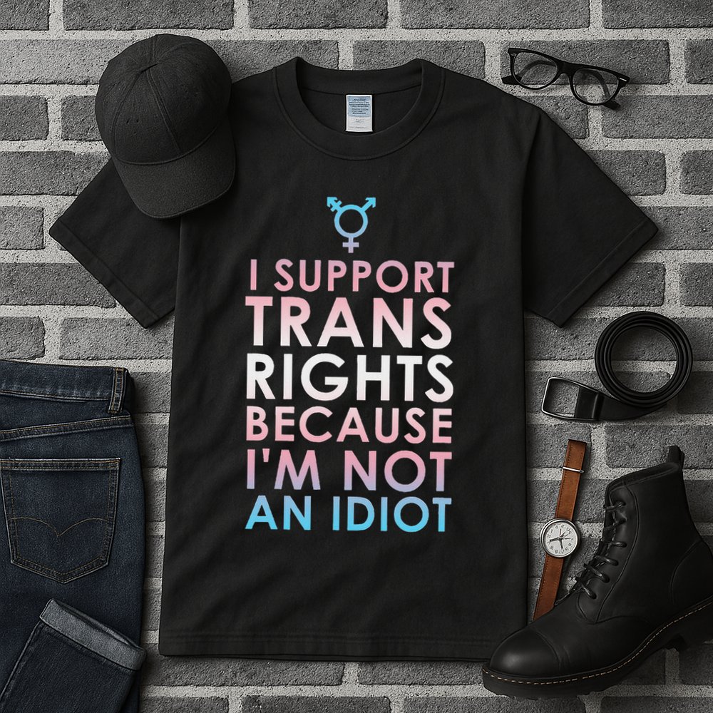 Transgender Ally Trans Pride Flag Support Tall T-Shirt