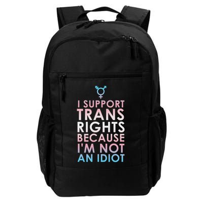 Transgender Ally Trans Pride Flag Support Backpack