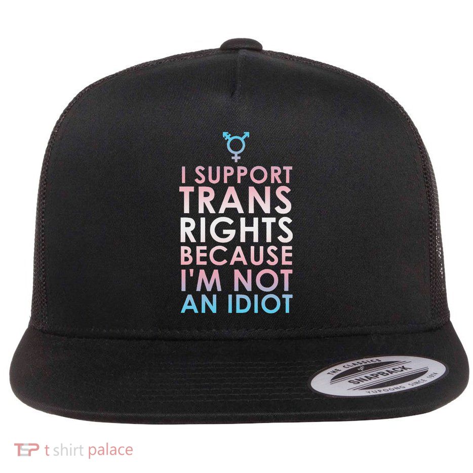 Transgender Ally Trans Pride Flag Support Flatbill Hat