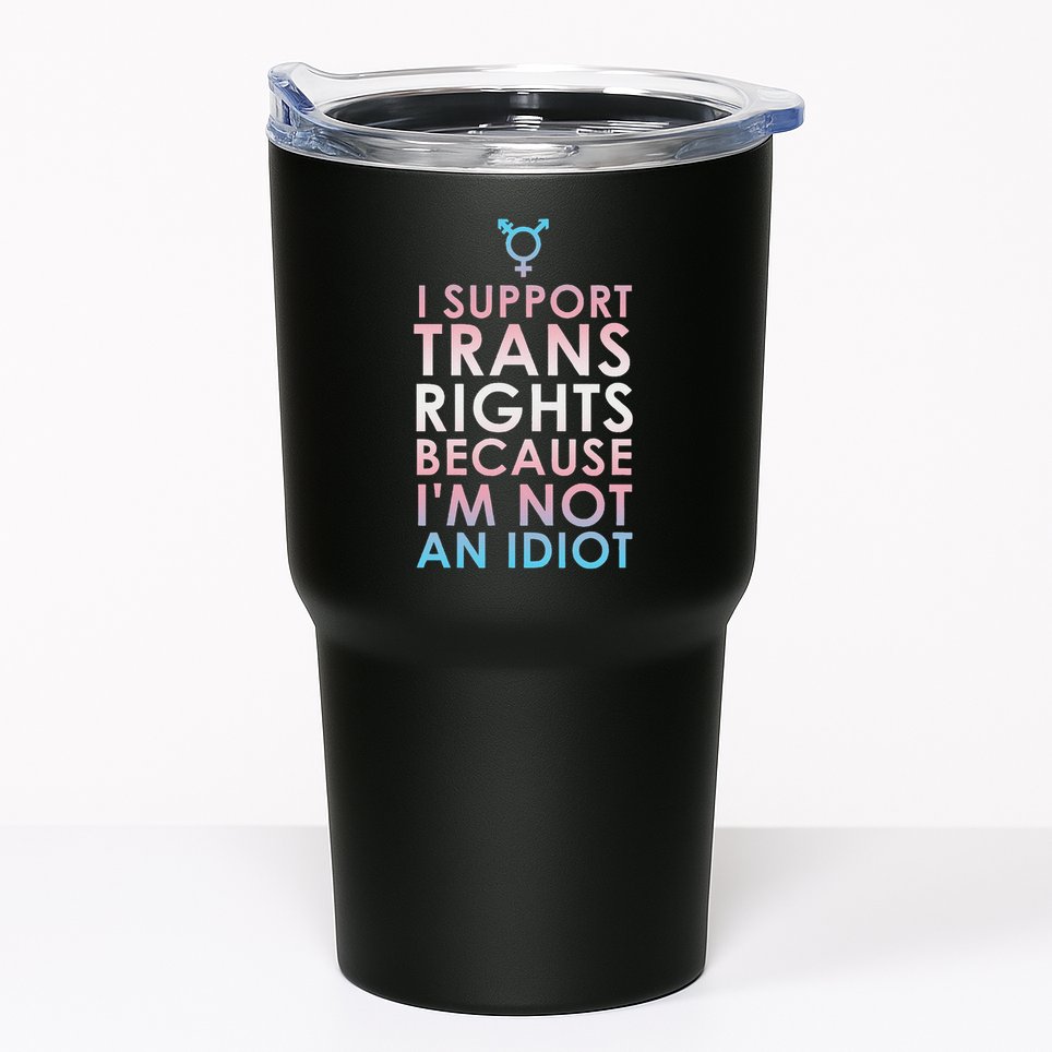 Transgender Ally Trans Pride Flag Support Tumbler