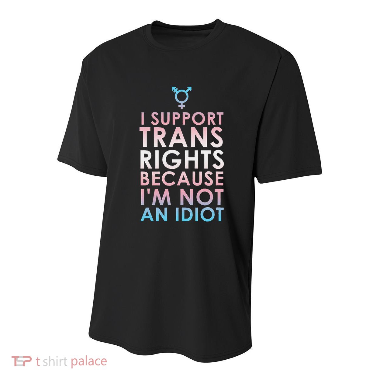 Transgender Ally Trans Pride Flag Support Youth Performance Sprint T-Shirt