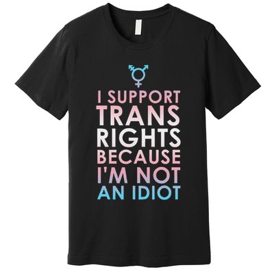 Transgender Ally Trans Pride Flag Support Premium T-Shirt