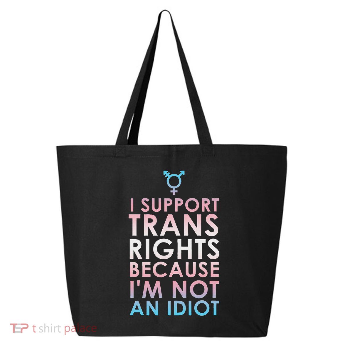 Transgender Ally Trans Pride Flag Support 25L Jumbo Tote