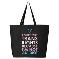 Transgender Ally Trans Pride Flag Support 25L Jumbo Tote