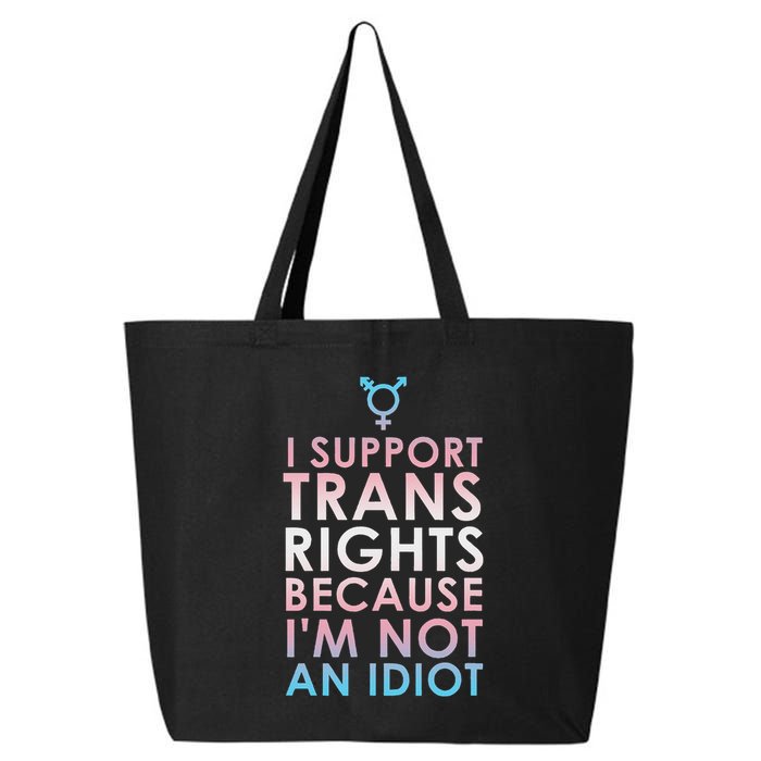 Transgender Ally Trans Pride Flag Support 25L Jumbo Tote