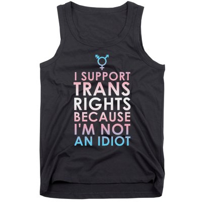 Transgender Ally Trans Pride Flag Support Tank Top
