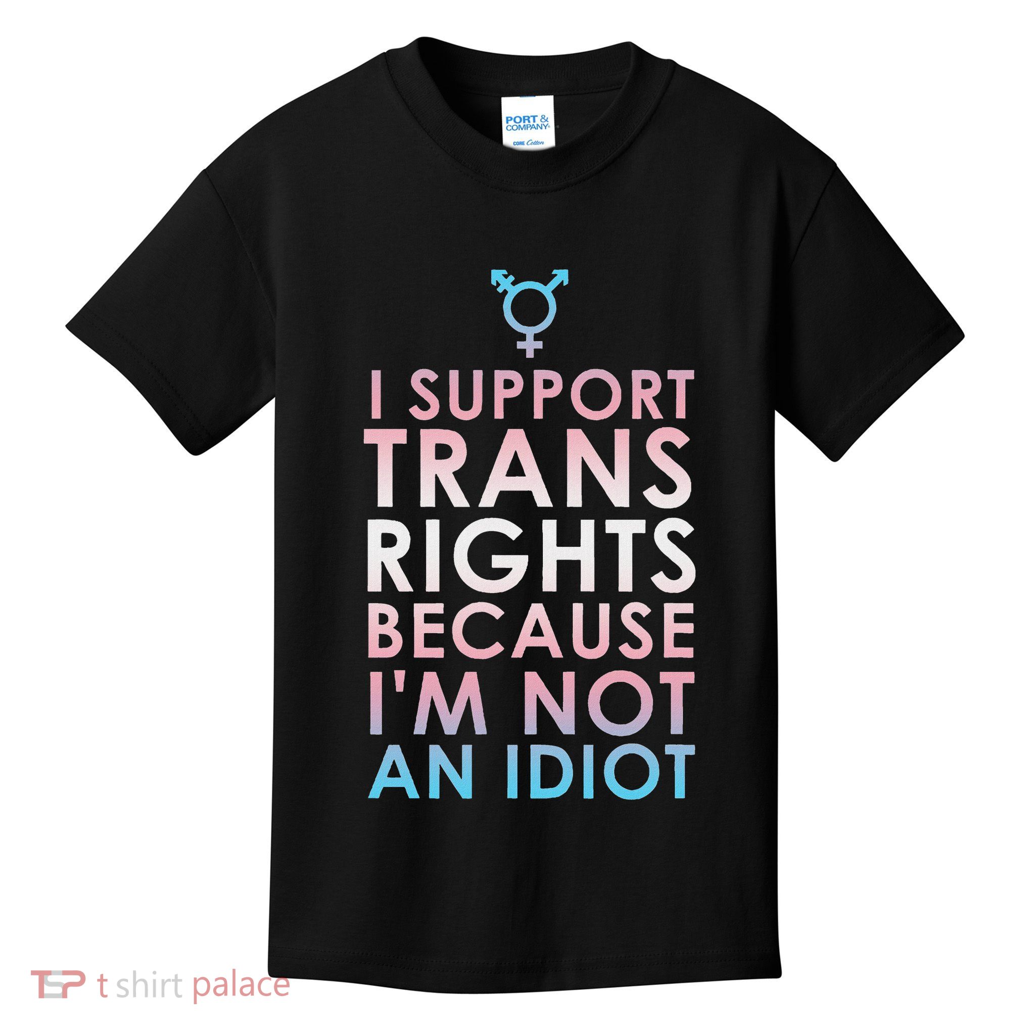 Transgender Ally Trans Pride Flag Support Kids T-Shirt